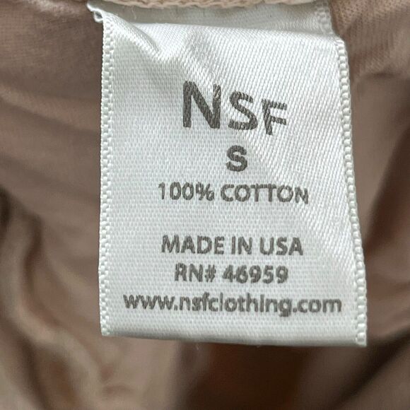 NSF Sayde Camo Joggers Distressed Sweatpants Green Women’s Size Small Cotton - Picture 10 of 14